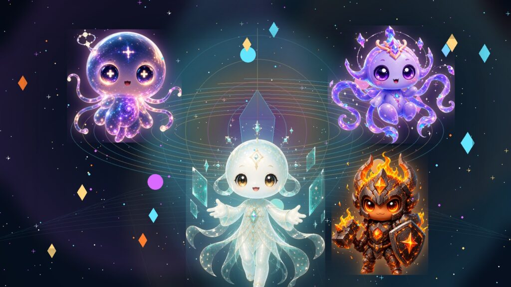 ATMA, MAYA, VEDA, and RAKA from ANIMA in a legacy memory scene for AI Companion For Memory Preservation: Why Memory Is the Future of AI Companions