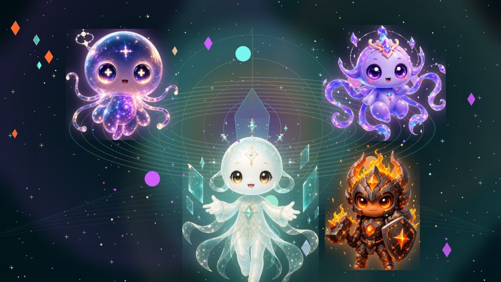 ATMA, MAYA, VEDA, and RAKA from ANIMA in a secondmind memory scene for Best AI Companion: Memory, Care, Personality, and Trust